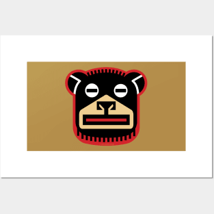 Big Black Bear Icon Posters and Art